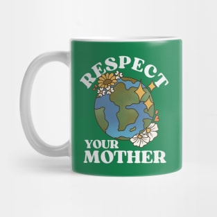 Respect Your Mother Vintage Earth Day Mug